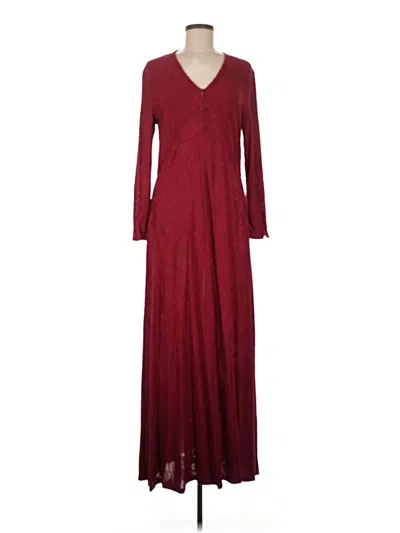 Pre-owned Soft Surroundings Casual Dress In Burgundy