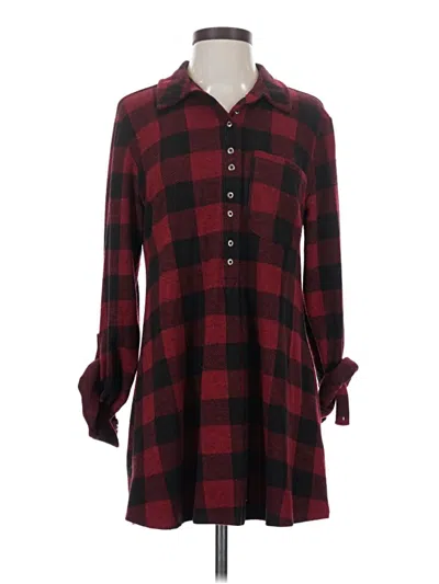 Pre-owned Soft Surroundings Casual Dress In Burgundy