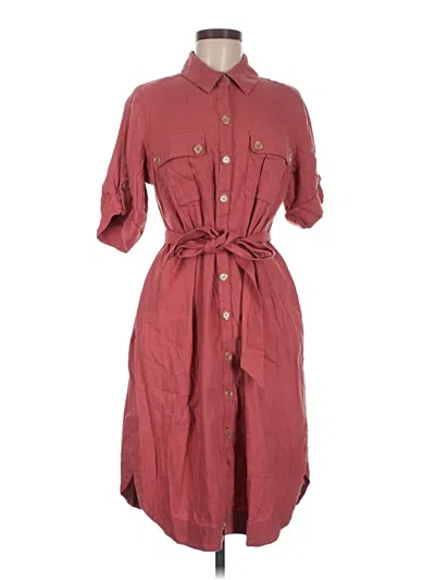 Pre-owned Soft Surroundings Casual Dress In Burgundy