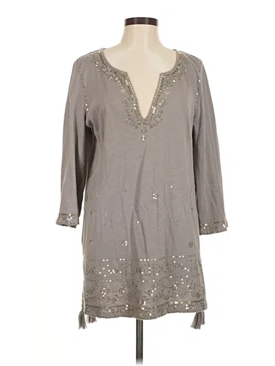 Pre-owned Soft Surroundings Casual Dress In Gray
