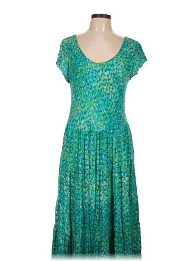Pre-owned Soft Surroundings Casual Dress In Green