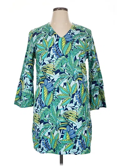 Pre-owned Soft Surroundings Casual Dress In Green