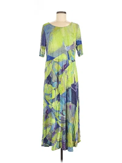 Pre-owned Soft Surroundings Casual Dress In Green