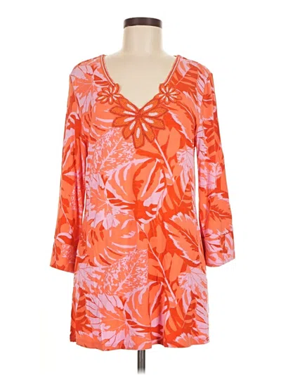 Pre-owned Soft Surroundings Casual Dress In Orange