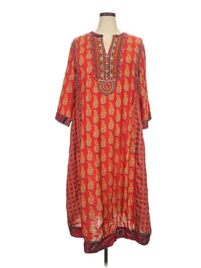 Pre-owned Soft Surroundings Casual Dress In Orange