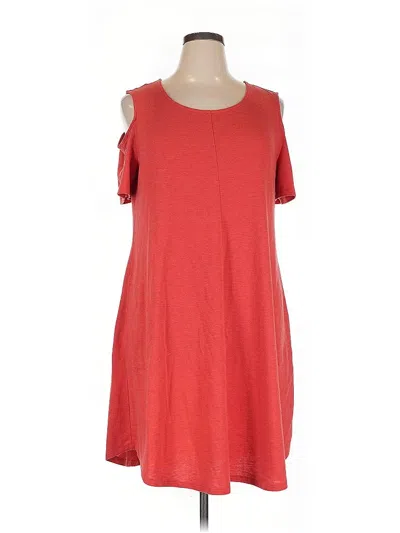 Pre-owned Soft Surroundings Casual Dress In Red