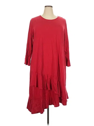 Pre-owned Soft Surroundings Casual Dress In Red