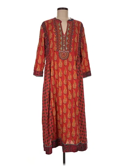 Pre-owned Soft Surroundings Casual Dress In Red