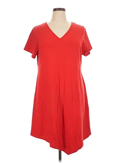 Pre-owned Soft Surroundings Casual Dress In Red