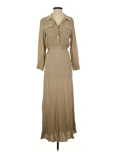 Pre-owned Soft Surroundings Casual Dress In Tan