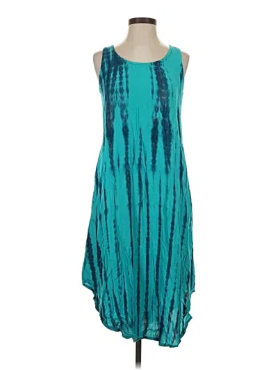 Pre-owned Soft Surroundings Casual Dress In Teal