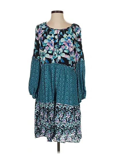 Pre-owned Soft Surroundings Casual Dress In Teal