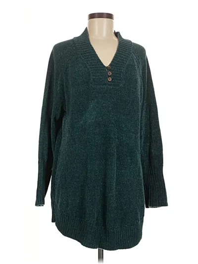 Pre-owned Soft Surroundings Casual Dress In Teal