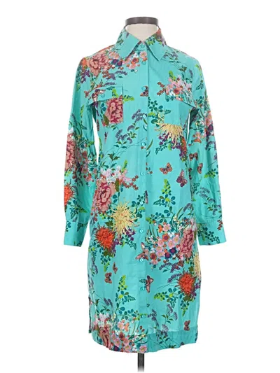 Pre-owned Soft Surroundings Casual Dress In Teal