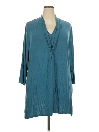 Pre-owned Soft Surroundings Casual Dress In Teal