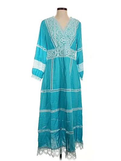 Pre-owned Soft Surroundings Casual Dress In Teal