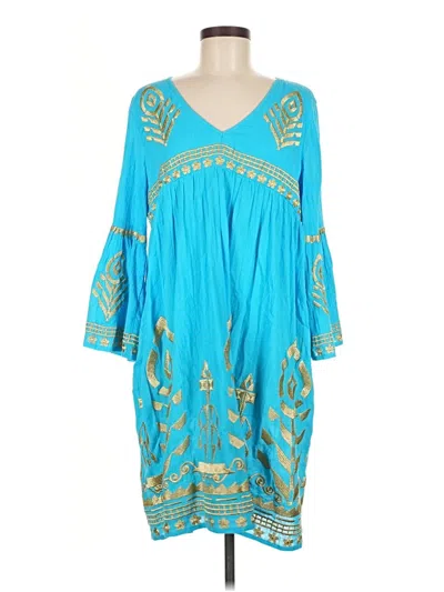 Pre-owned Soft Surroundings Casual Dress In Teal