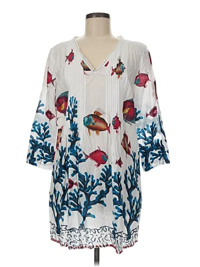 Pre-owned Soft Surroundings Casual Dress In White