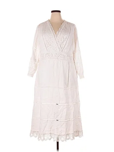 Pre-owned Soft Surroundings Casual Dress In White