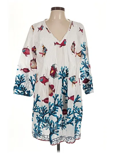 Pre-owned Soft Surroundings Casual Dress In White