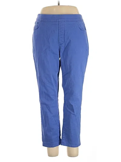 Pre-owned Soft Surroundings Casual Pants In Blue