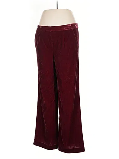 Pre-owned Soft Surroundings Casual Pants In Burgundy