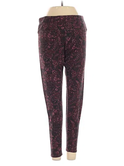 Pre-owned Soft Surroundings Casual Pants In Burgundy
