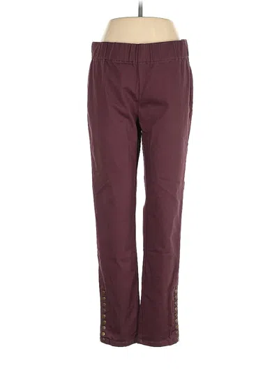 Pre-owned Soft Surroundings Casual Pants In Burgundy
