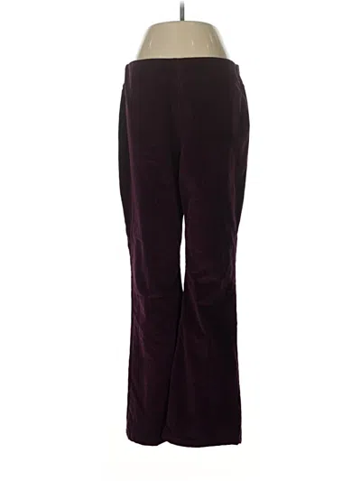 Pre-owned Soft Surroundings Casual Pants In Burgundy