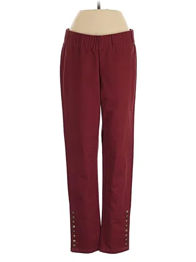 Pre-owned Soft Surroundings Casual Pants In Burgundy
