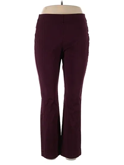 Pre-owned Soft Surroundings Casual Pants In Burgundy