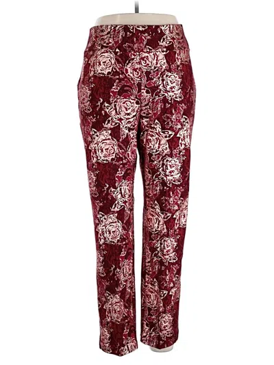 Pre-owned Soft Surroundings Casual Pants In Burgundy
