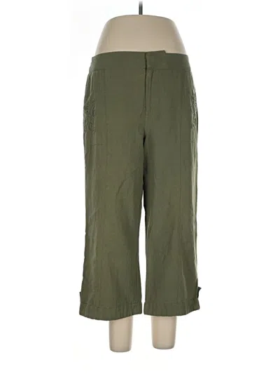 Pre-owned Soft Surroundings Casual Pants In Green