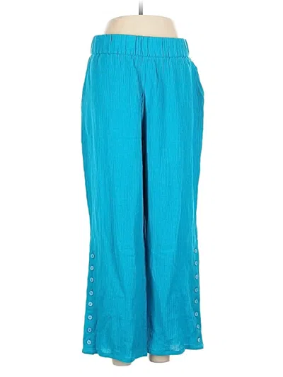 Pre-owned Soft Surroundings Casual Pants In Teal