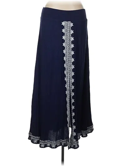 Pre-owned Soft Surroundings Casual Skirt In Blue