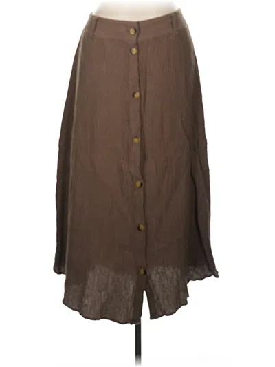 Pre-owned Soft Surroundings Casual Skirt In Brown