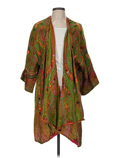 Pre-owned Soft Surroundings Coat In Green