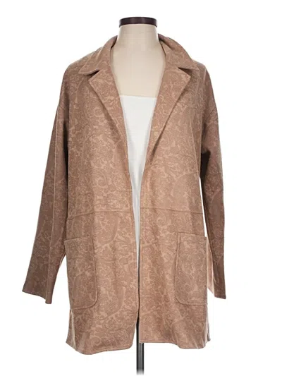 Pre-owned Soft Surroundings Coat In Tan