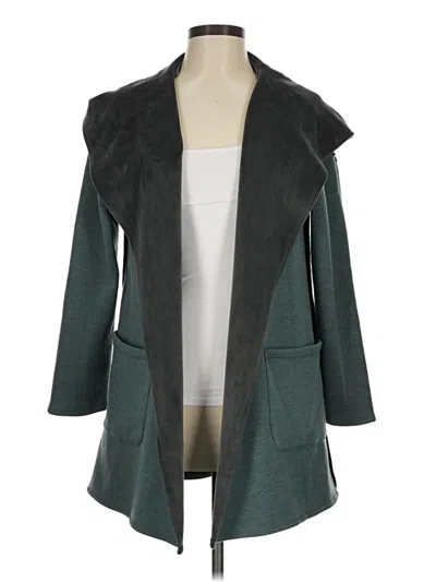 Pre-owned Soft Surroundings Coat In Teal