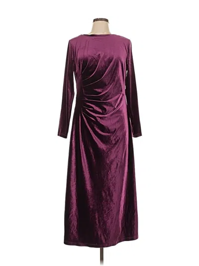 Pre-owned Soft Surroundings Cocktail Dress In Burgundy