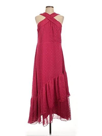 Pre-owned Soft Surroundings Cocktail Dress In Burgundy
