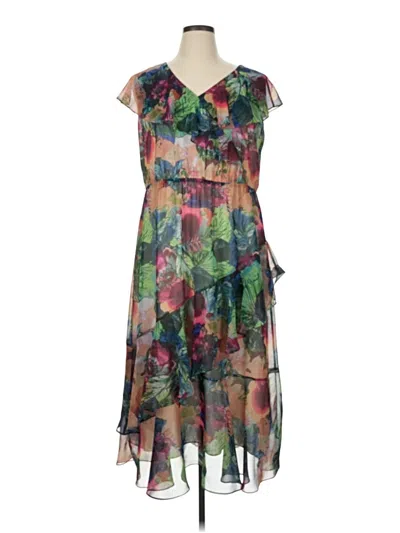 Pre-owned Soft Surroundings Cocktail Dress In Green