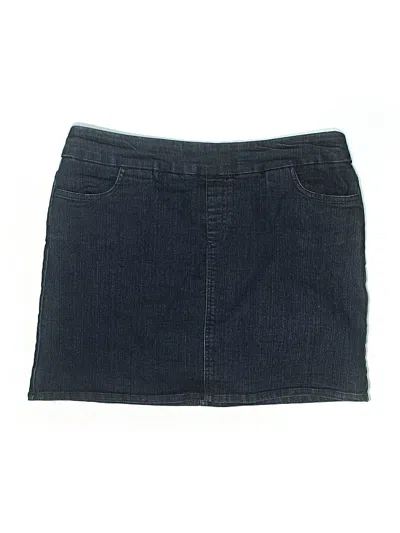 Pre-owned Soft Surroundings Denim Skirt In Blue
