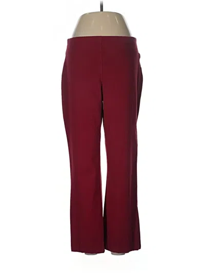 Pre-owned Soft Surroundings Dress Pants In Burgundy