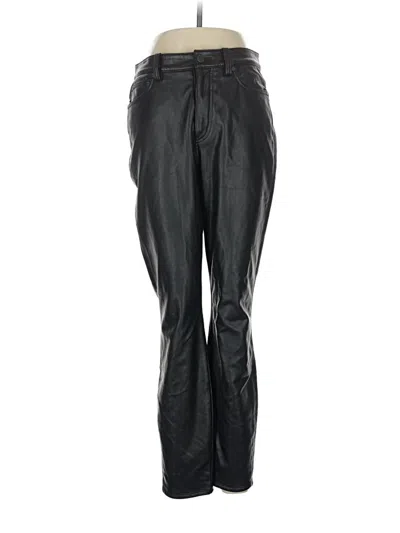 Pre-owned Soft Surroundings Faux Leather Pants In Black