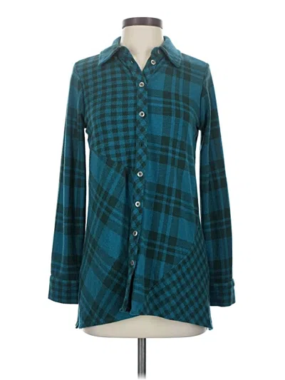 Pre-owned Soft Surroundings Fleece Jacket In Blue