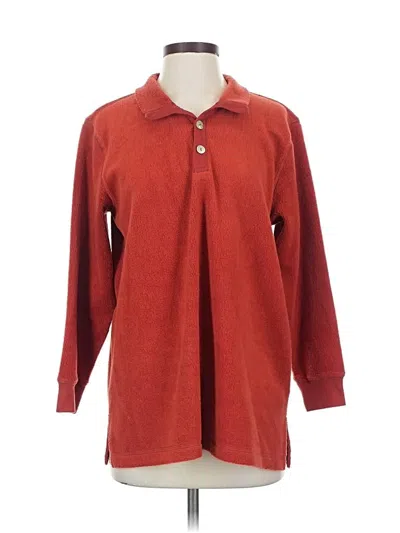 Pre-owned Soft Surroundings Fleece Jacket In Red