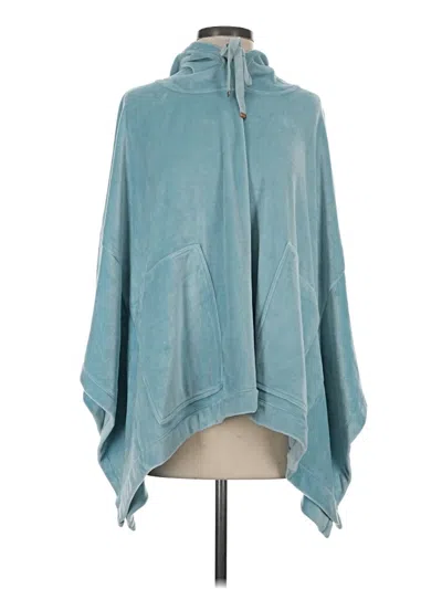 Pre-owned Soft Surroundings Fleece Jacket In Teal