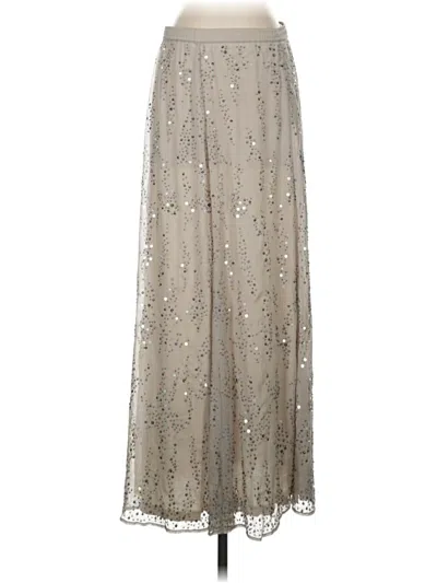 Pre-owned Soft Surroundings Formal Skirt In Silver