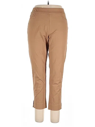 Pre-owned Soft Surroundings Khaki Pant In Brown